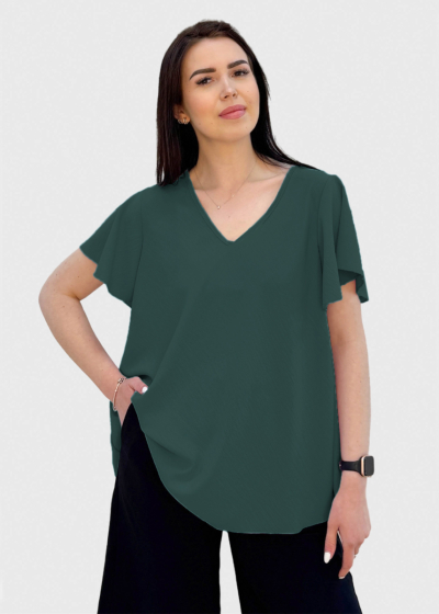 Tiana dark green blouse