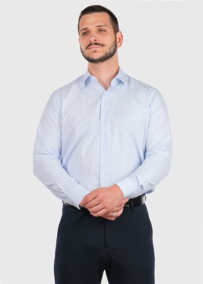 Firas gaiši zils vīriešu krekls
