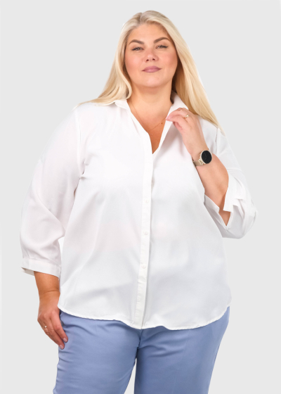 Alina Lielo izmēru balta blūze