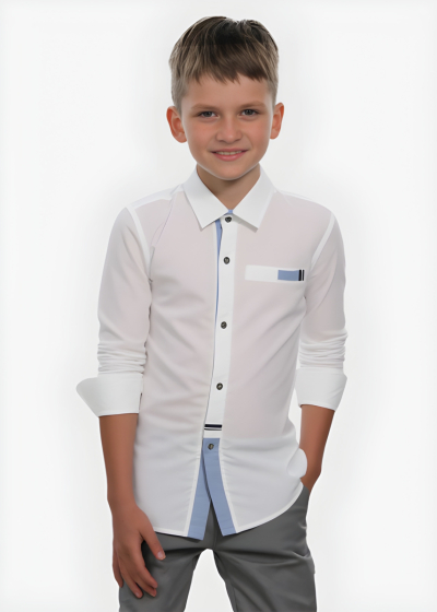Shiraz balts krekls 