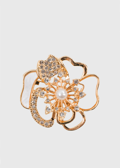Rumaysa брошь золотистого цвета