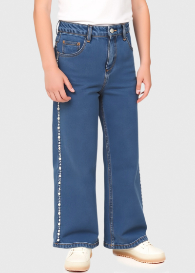 Rue blue jeans with pearls