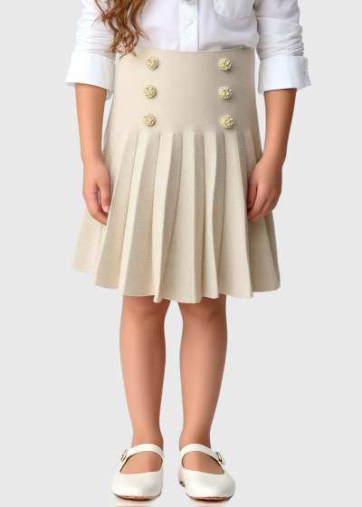Romina light beige skirt