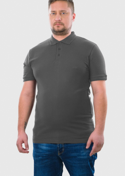 Berkant Lielo Izmēru pelēks polo krekls