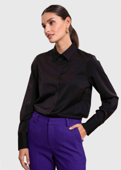 Nuna black long sleeve blouse