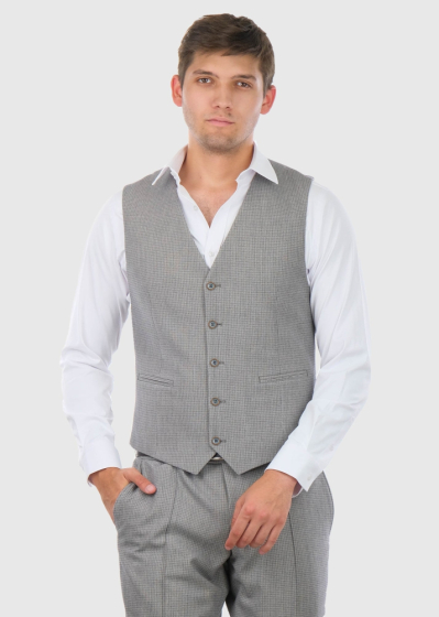 Ercole pelēka vīriešu klasisks veste