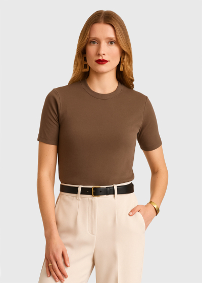 Tiana beige women's t-shirt