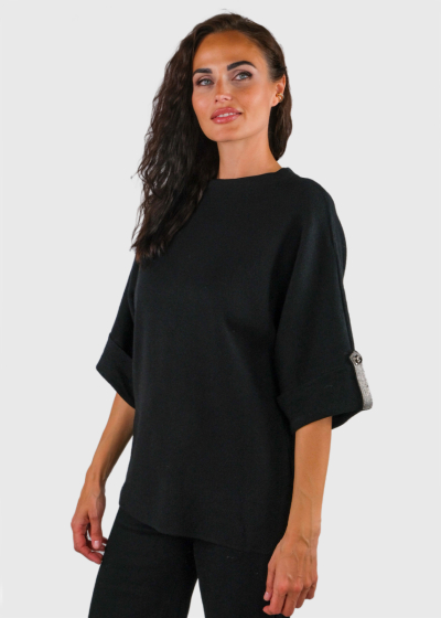 Zelinda black women's sweater