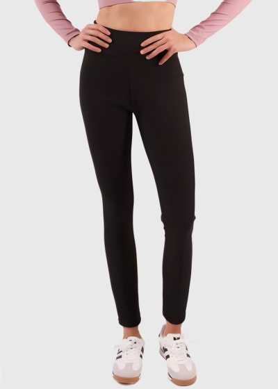 Teri black warm lining leggings