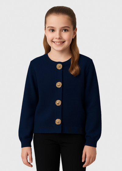 Lalisia dark blue cardigan buttoned