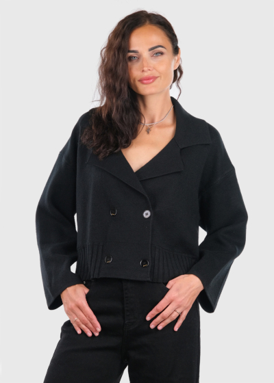 Kristína черный кардиган на пуговицах