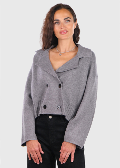 Kristína серый кардиган на пуговицах