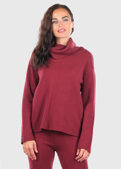 Katina bordo vienkrāsains kostīms