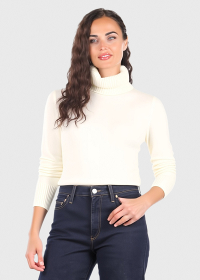 Kristianna white high neck sweater