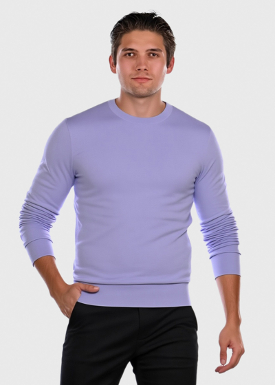 Samuele light purple men's sweater