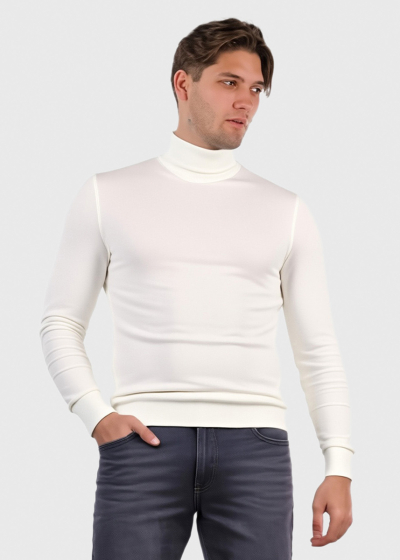Sergio white men's turtleneck