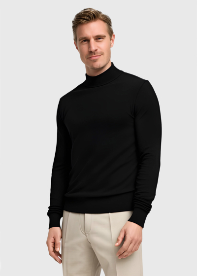 Jahan black high neck sweater