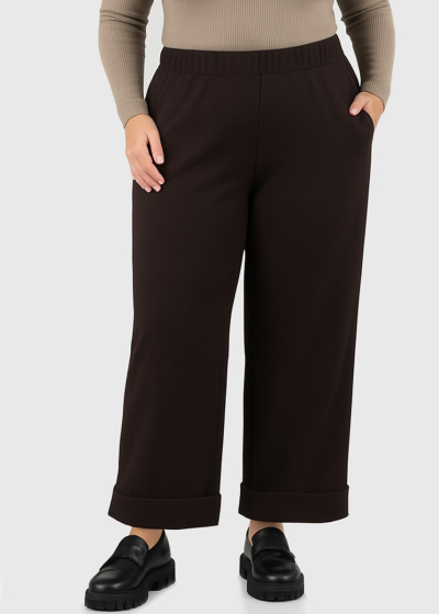 Janna Plus Size dark brown pants