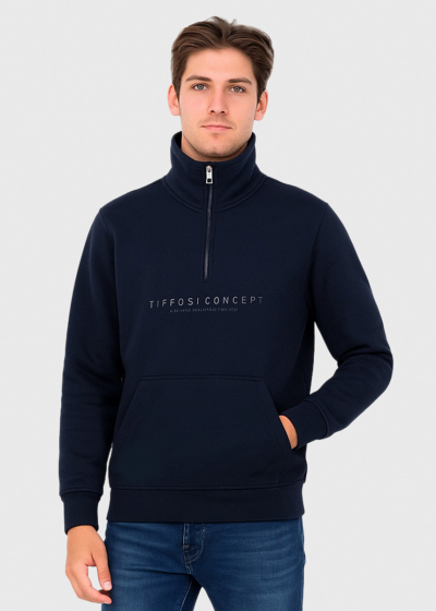 Dark blue zipped sweatshirt 