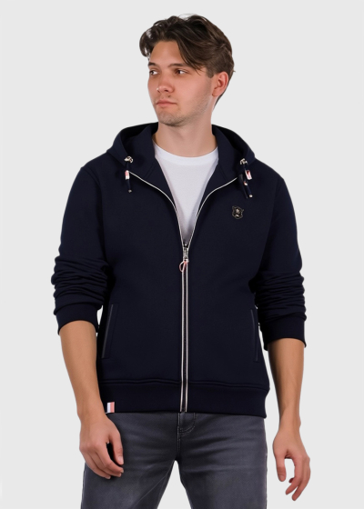 Jens темно-синяя кофта на молнии