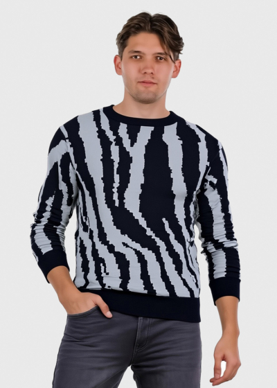 Jon men's sweater in print