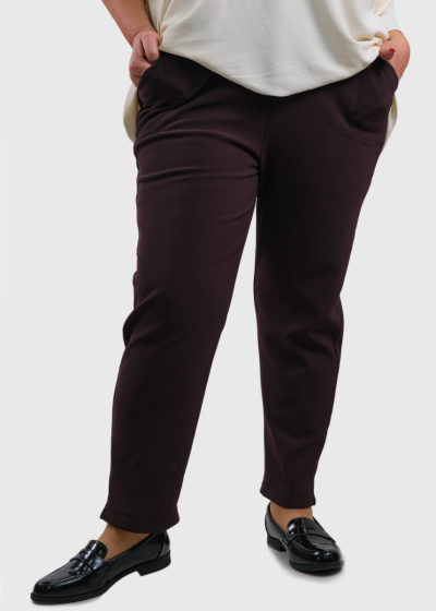 Jamelia Plus Size bordo pants with insulation