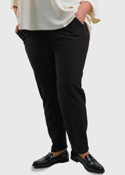 Jamelia Plus Size dark brown pants with insulation