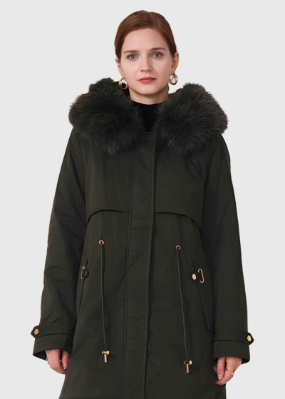 Liza haki sieviešu parka 