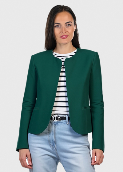 Isla green short blazer