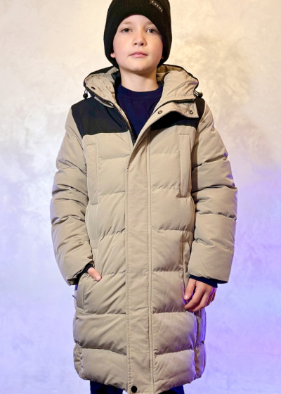 Emiliano beige longline jacket