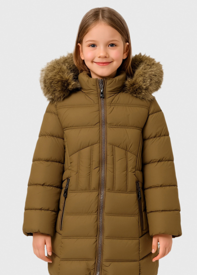 Elzira brown jacket с капюшоном