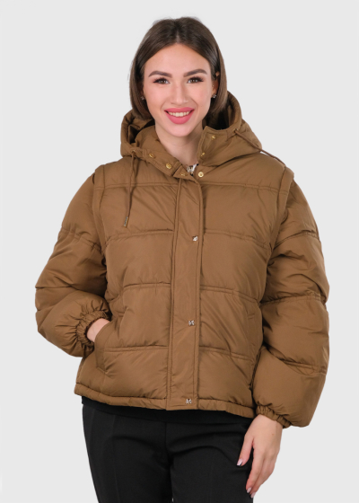 Erina light brown short jacket