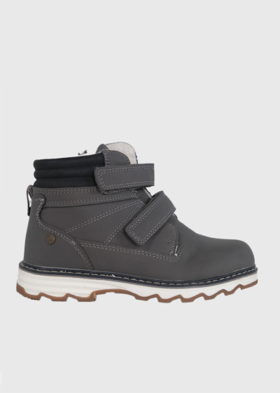 Deron grey velcro boots