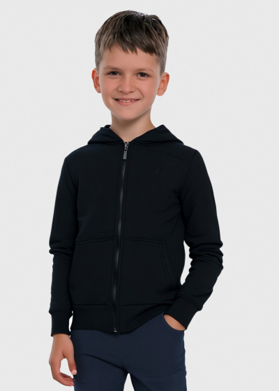 Danny black jacket with hood