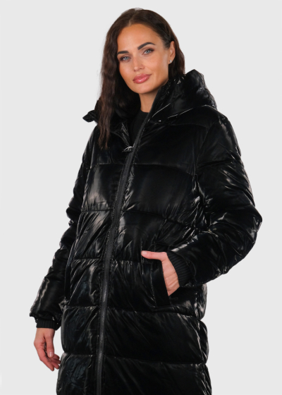 Ceylin melna pagarināta jaka