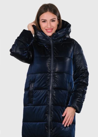 Ceylin tumši zila pagarināta jaka