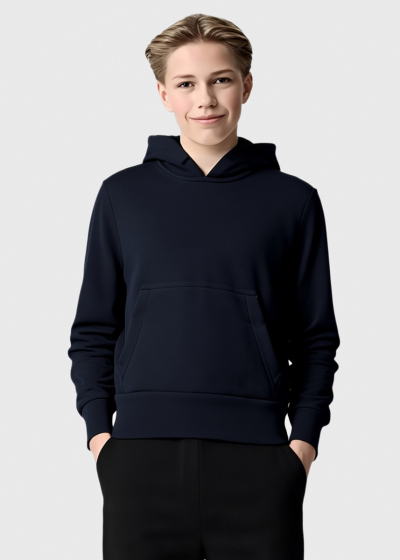 Chad dark blue hoodie with pockets