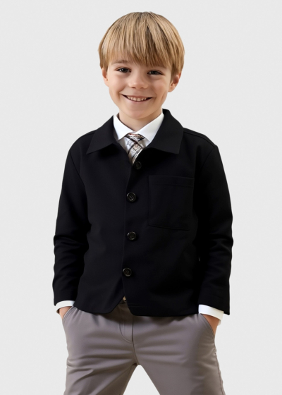 Calin black buttoned sweater