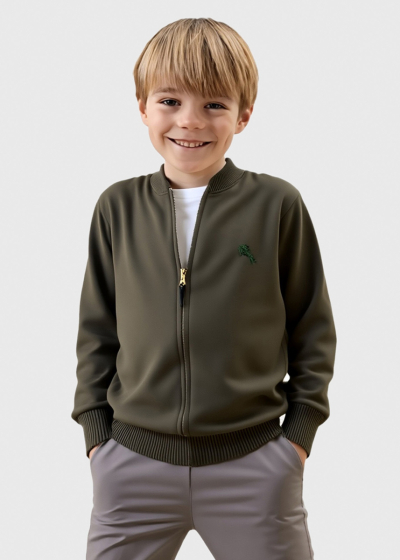 Aylar dark green zipped jacket