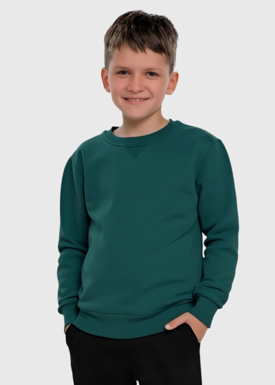 Clement dark green one color sweater