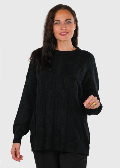 Adalyn black warm sweater