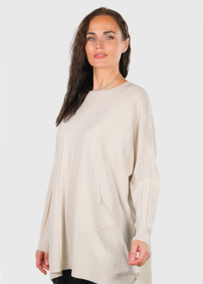 Alice light beige women's sweater