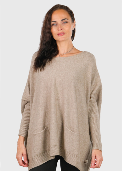 Arbella beige oversized sweater