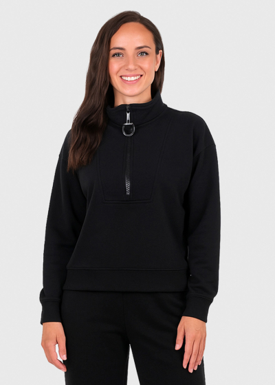 Dorrie black zipped suit