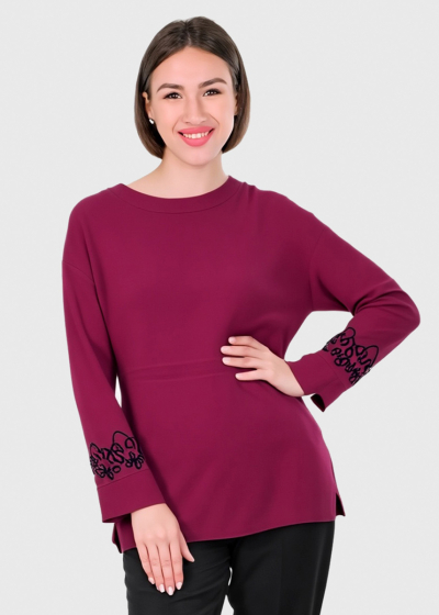 Cami purple sweater with pattern