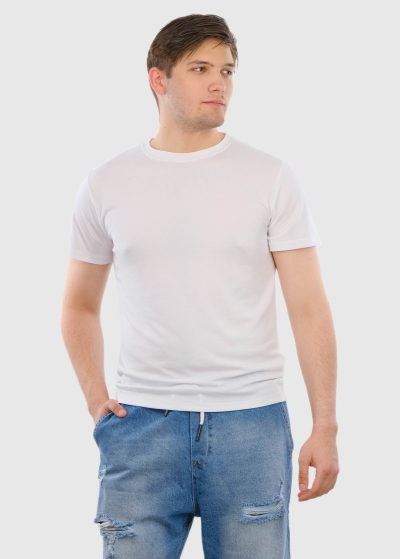 Modesto Plus Size white men's t-shirt