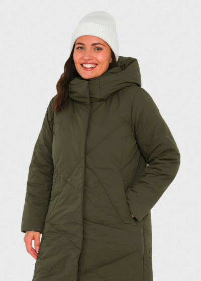 Dasha хаки длинная куртка с разрезами по бокам