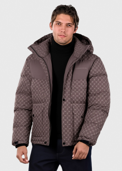 Alman brown jacket with print