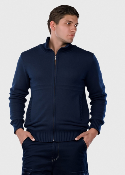 Archy dark blue zipped jacket