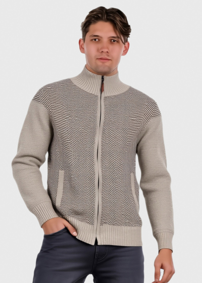 Akmal light beige men's jacket